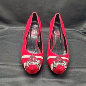 HERSTAR Women's Arkansas Razorbacks Micro suede Pumps size 7.5